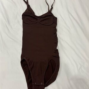 Brown Women’s contouring bodysuit